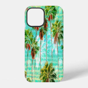 Funda Para iPhone 12 Palmeras de Miami: acuarela tropical sin foco