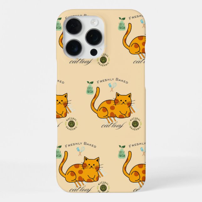 Funda Para iPhone Pan de Gato Divertido (Reverso )