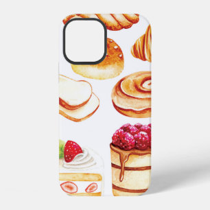 Funda Para iPhone 12 Panadería vintage y pastelería estilo acuarela gar