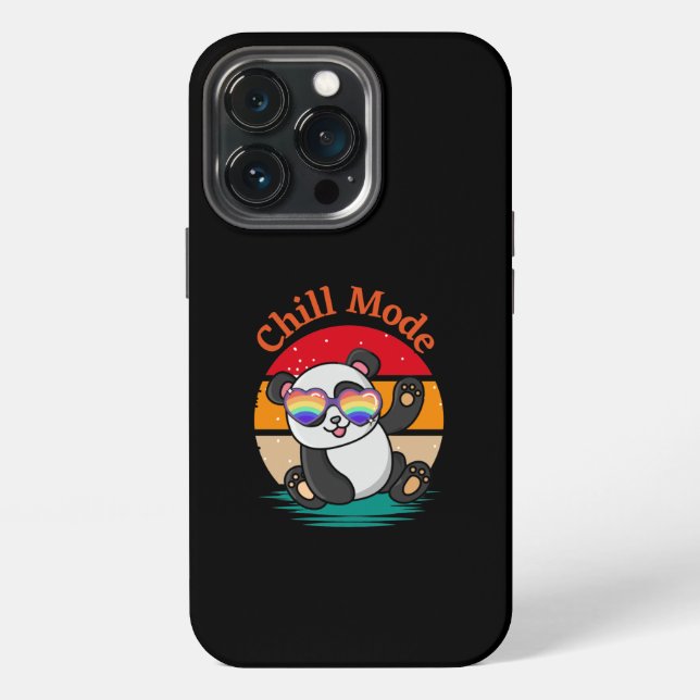 Funda Para iPhone Panda en Modo Relajado (Reverso )