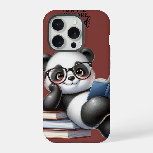 Funda Para iPhone Panda estudioso (Reverso )