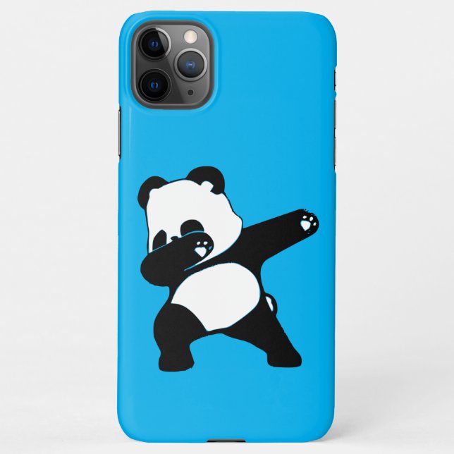 Funda Para iPhone Panda haciendo dab (Reverso)