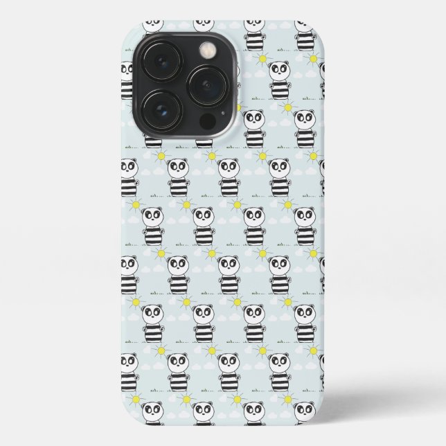 Funda Para iPhone Panda Kids (Reverso)