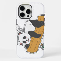 Panda moderno dormido en acuarela en árbol