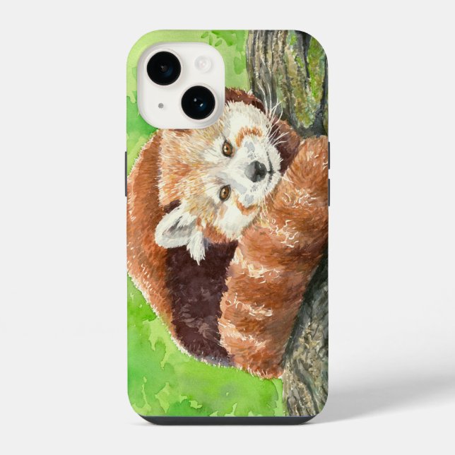 Funda Para iPhone Panda rojo (Reverso )