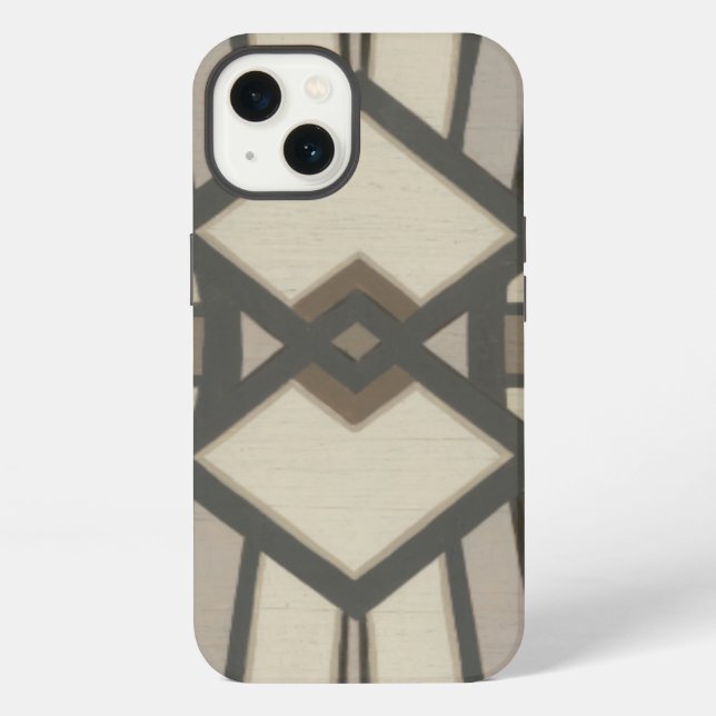 Funda Para iPhone Panel de decó neutro I (Reverso )