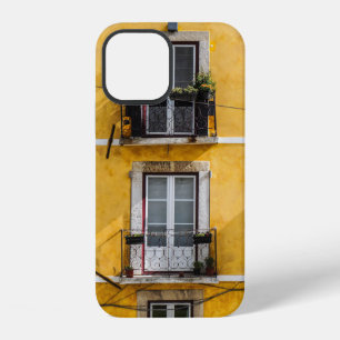 FUNDA PARA iPhone 12 PANELES DE VENTANA DE MADERA BLANCA Y PARED PINTAD