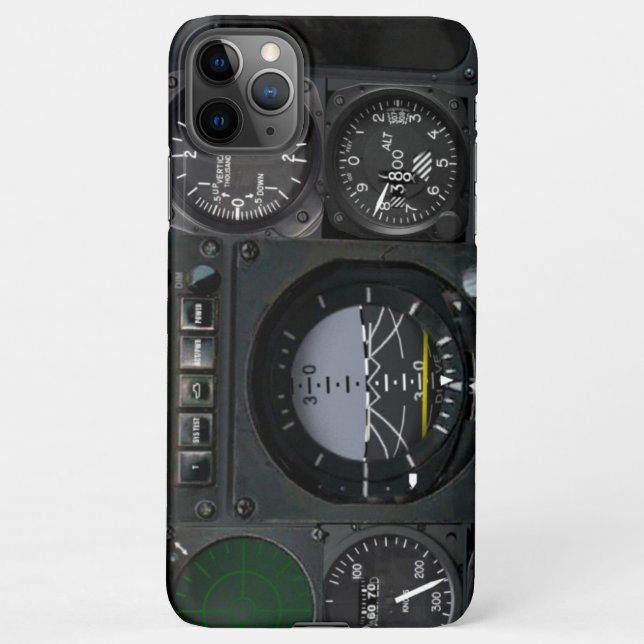 Funda Para iPhone Panneau d'instrument d'avion (Reverso)