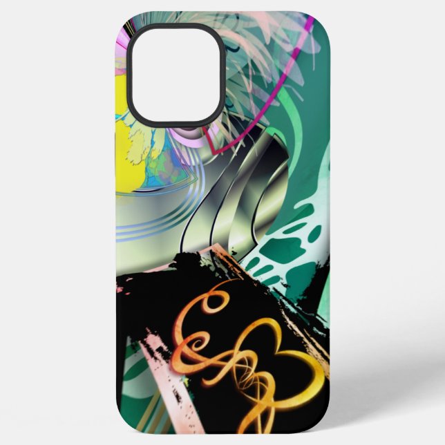 Funda Para iPhone Panorama curvo irregular de formas y objetos th (Reverso )