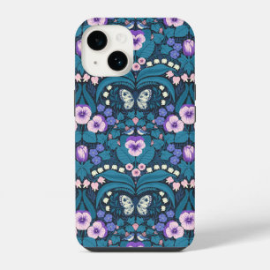 Funda Para iPhone 14 Pansias, pájaros y mariposas