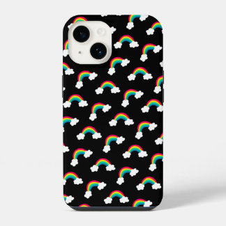 Funda Para iPhone 14 Pañuelo con Patrón de Arcoíris Colorido Lindo