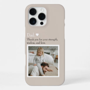 Funda Para iPhone 16 Pro Max Papá, Gracias Por – Foto y Texto Personalizados