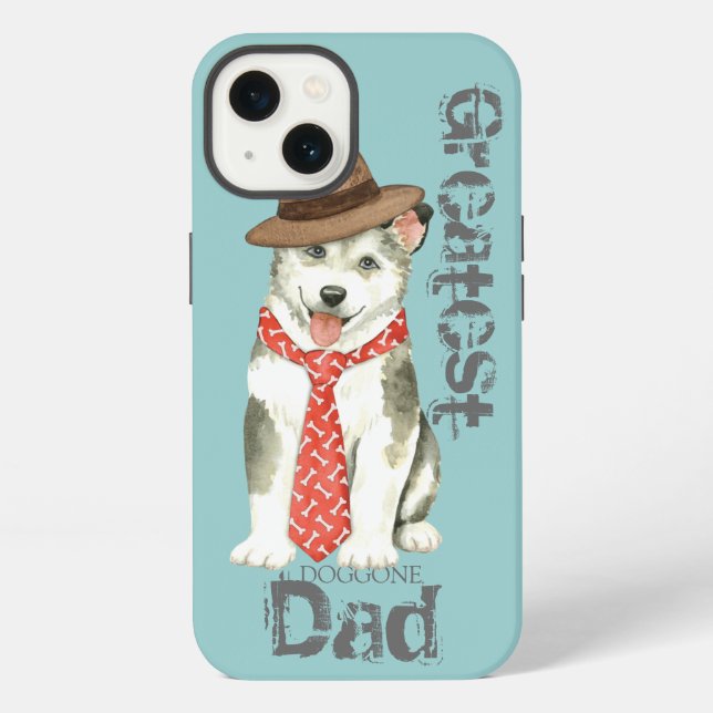 Funda Para iPhone Papá Malemute (Reverso )
