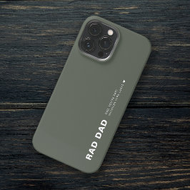 Funda Para iPhone 13 Pro Max Papá moho moderno papá gracioso de padre moss verd