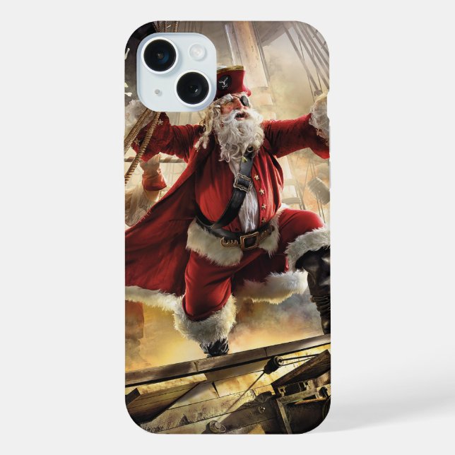 Funda Para iPhone Papá Noel Pirata (Reverso )
