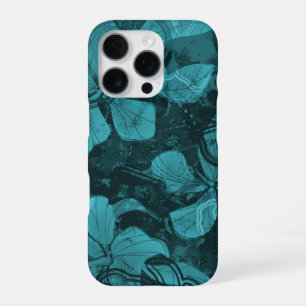 Funda Para iPhone 16 Pro Papaloa Hibisco Pintura de Roca de Lava Hawaiana V