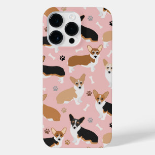 Funda Para iPhone 14 Pro Max Papas y huesos de perro de Corgi
