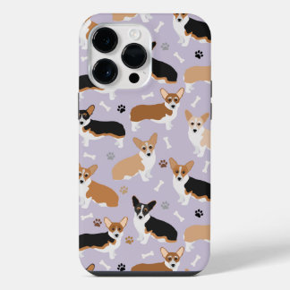 Funda Para iPhone 14 Pro Max Papas y huesos de perro de Corgi