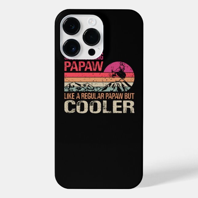 Funda Para iPhone Papaw En Caminata De Nieve Como Un Papaw Regular P (Reverso)