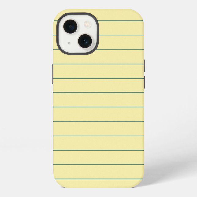 Funda Para iPhone Papel Amarillo (Reverso )