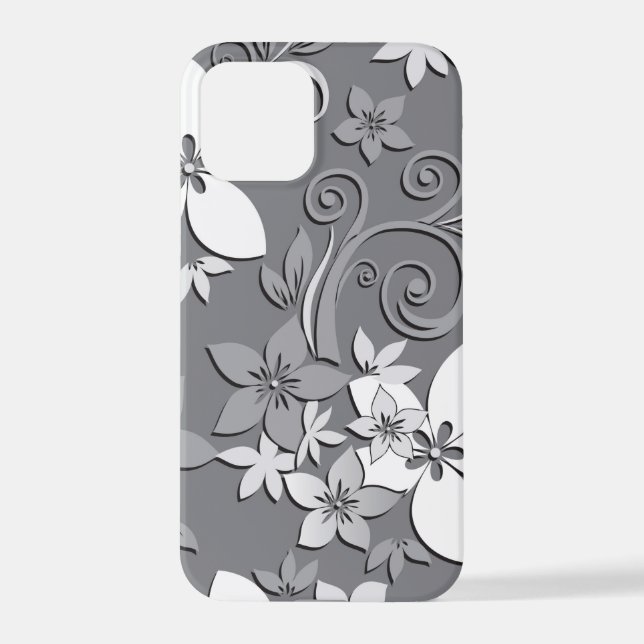 Funda Para iPhone Papel de pared de flores 2 (Reverso )