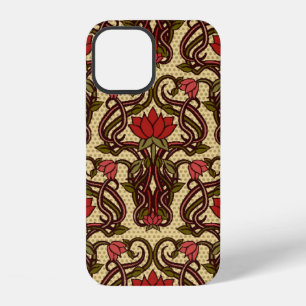 Funda Para iPhone 12 Papel de pared de flores sin soldadura en estilo A