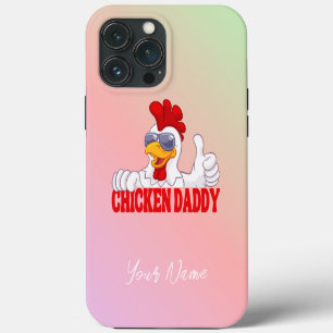 Funda Para iPhone 13 Pro Max Papel de pollo Padre Chicken Amante