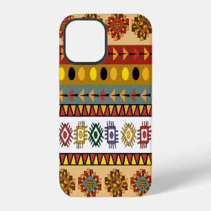Funda Para iPhone 12 Papel mural tribal, diseño artístico étnico.