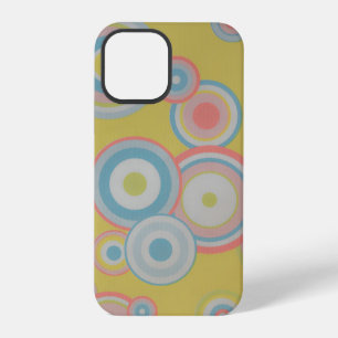 Funda Para iPhone 12 Pro Papel pintado-70s-80s-círculos-textura