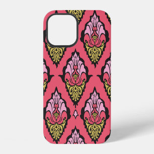Funda Para iPhone 12 Papel pintado floral de Damasco Oriental sin costu