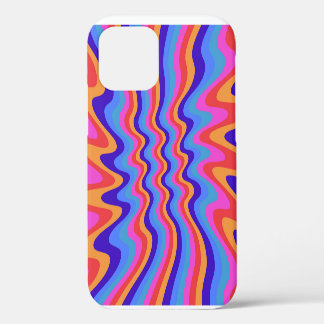 Funda Para iPhone 12 Papel pintado retro hippie de los 60