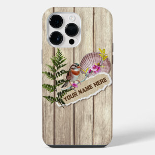 Funda Para iPhone 14 Pro Max Papel Roto Rústico Madera Pintura Al Óleo Personal