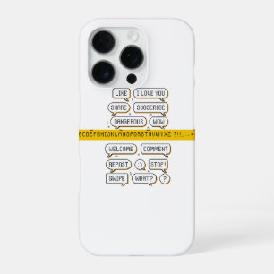 Funda Para iPhone 16 Pro Paquete de burbujas de habla de píxeles – Frases r