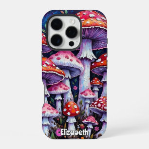 Funda Para iPhone 16 Pro Parche de champiñón iluminado