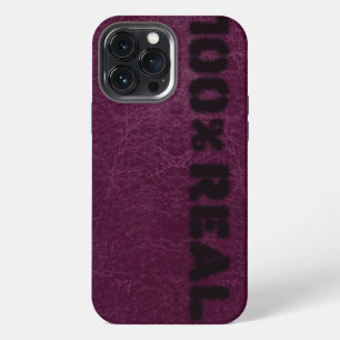 Funda Para iPhone 13 Pro Max Parece Cuero Morado
