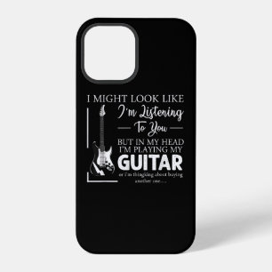 Funda Para iPhone 12 Pro Parece que estoy escuchando tu música de guitarra