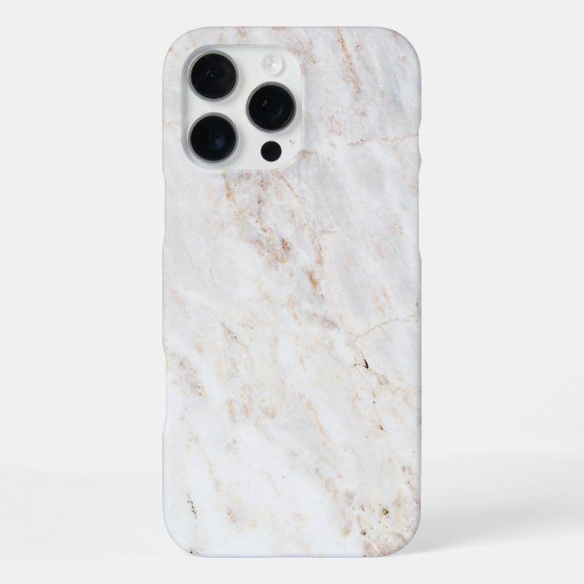 Funda Para iPhone Pared de mármol blanco texturizado (Reverso )