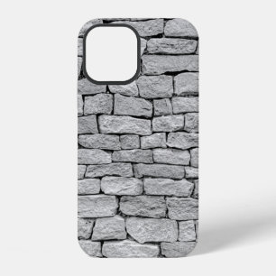 Funda Para iPhone 12 Pared de piedra gris como fondo abstracto.