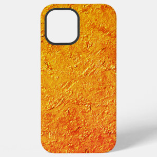 Funda Para iPhone 12 Pro Max Pared defectuosa con textura amarilla y naranja