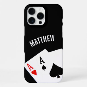 Funda Para iPhone 16 Pro Max Pareja de Ases de Póker