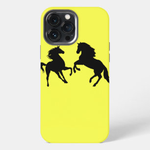 Funda Para iPhone 13 Pro Max Pareja de Caballos Elige Colores - Amarillo