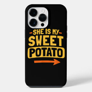 Funda Para iPhone 14 Pro Max Parejas divertidas coincidiendo, ella es mi dulce