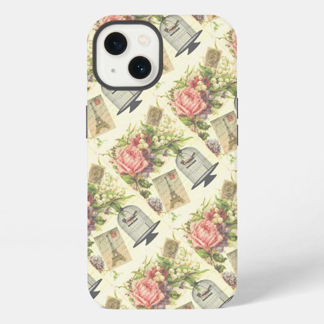 Funda Para iPhone París de la época temática francesa (Reverso )