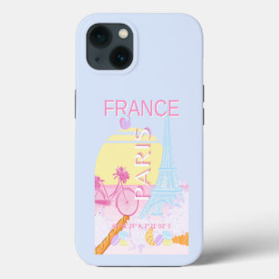 París, Francia, Arte de Viaje, Elegante, Azul