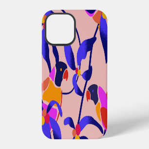 Funda Para iPhone 12 Parrotos Vintage rosados: Ilustracion exótico sin