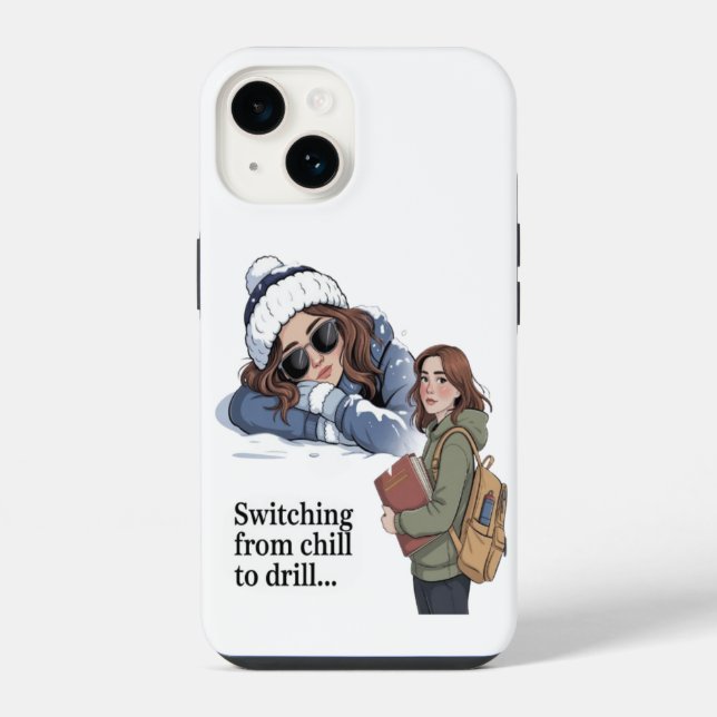 Funda Para iPhone Pasar de relajado a intenso (Reverso )