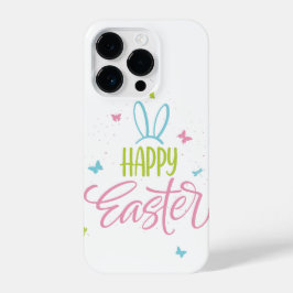 Funda Para iPhone 14 Pro Pascua feliz con mariposas
