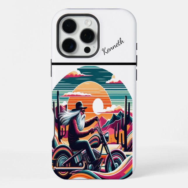 Funda Para iPhone Paseo al Atardecer en el Desierto (Reverso )