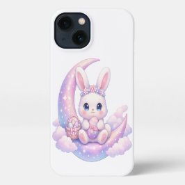 Pastel Bunny Moon iPhone Case