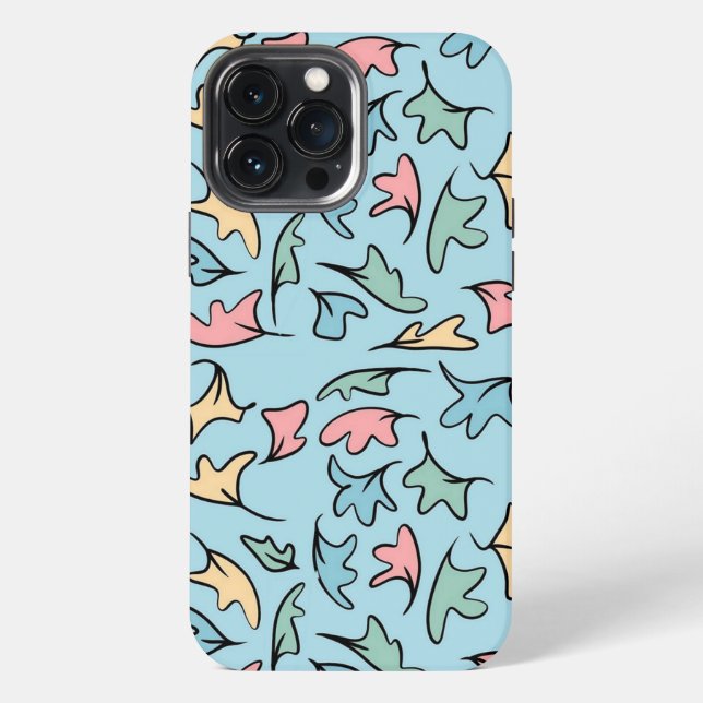 Funda Para iPhone Pastel deja azul (Reverso )